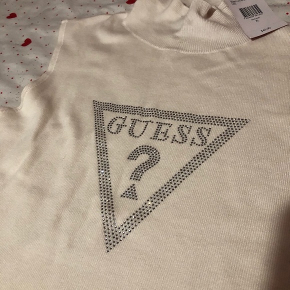 Off white new turtleneck sweater sleeveless, cute. - Picture 2 of 5